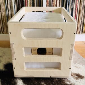 7" 45 RPM Vinyl Wooden Milk Crate